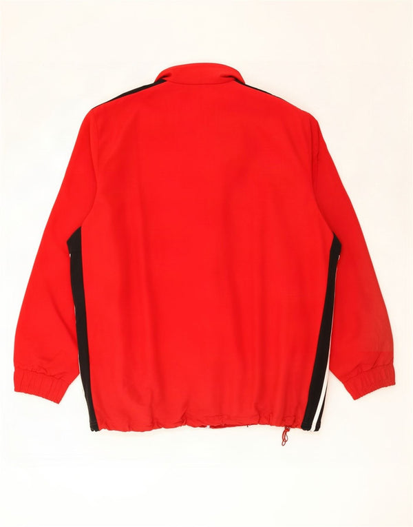 Adidas Mens Climalite Chándal Top Chaqueta 3XL Rojo Colorblock Poliéster