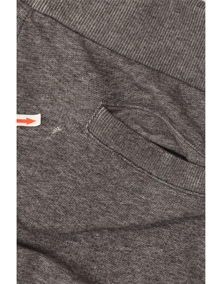 SUPERDRY Hombre Pantalones de chándal con estampado gráfico Joggers de algodón a rayas grises grandes