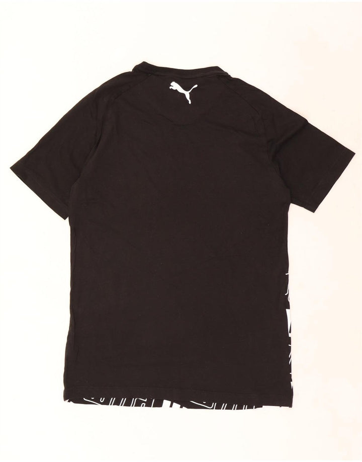 Puma - Camiseta gráfica para hombre, talla grande, algodón negro
