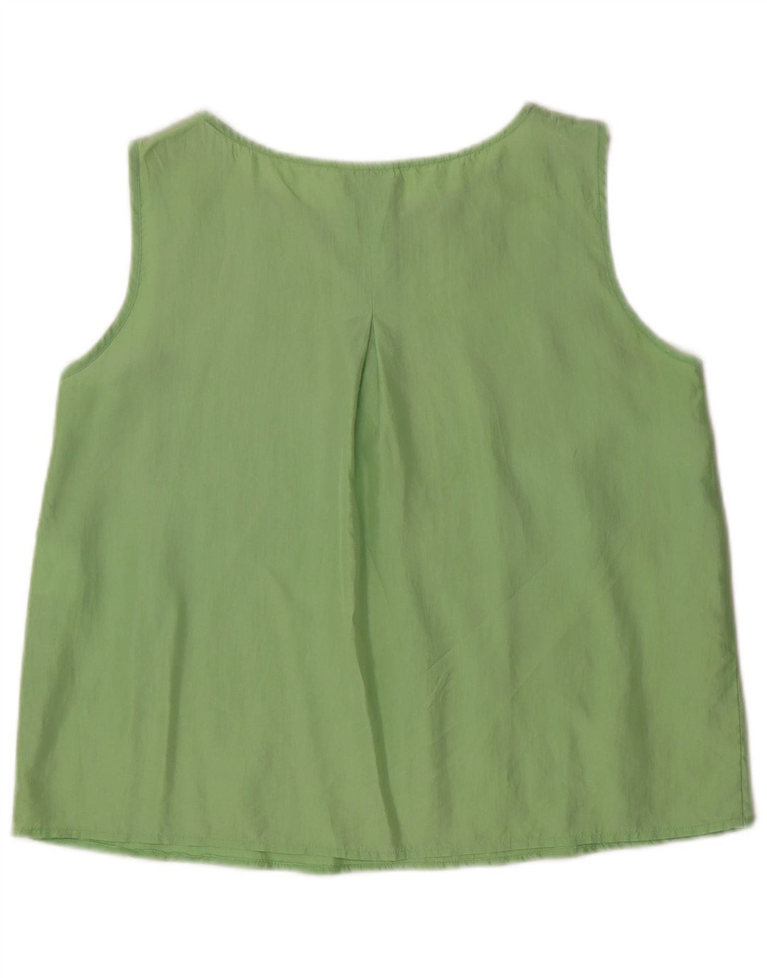 Blusa Mujer Lazzari Sin Mangas Top IT 44 Seda Verde Medio