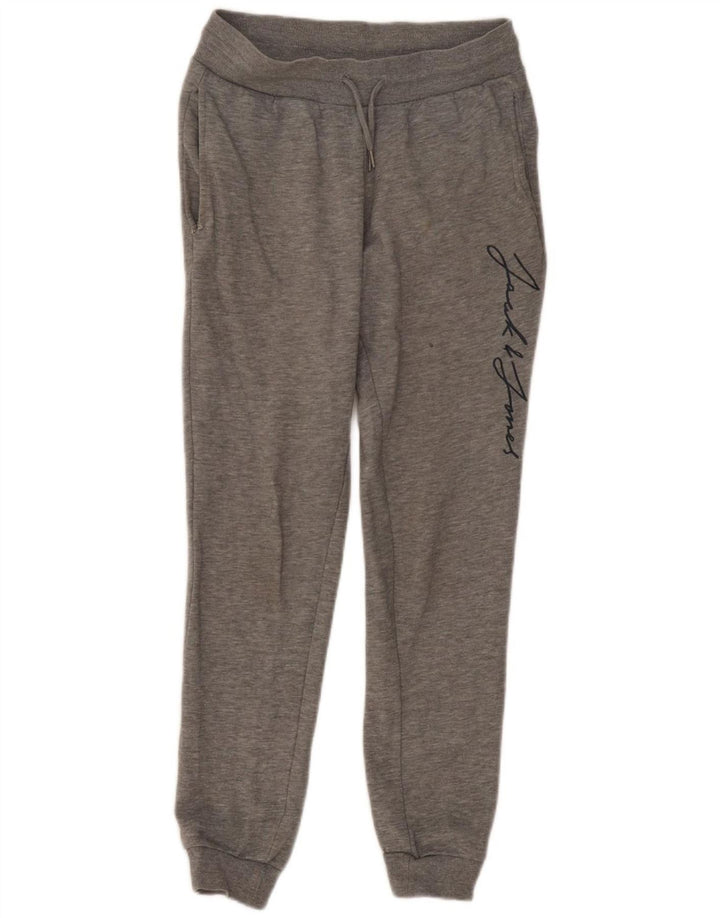 JACK & JONES Hombre Pantalones De Chándal Gráfico Joggers XS Gris Moteado