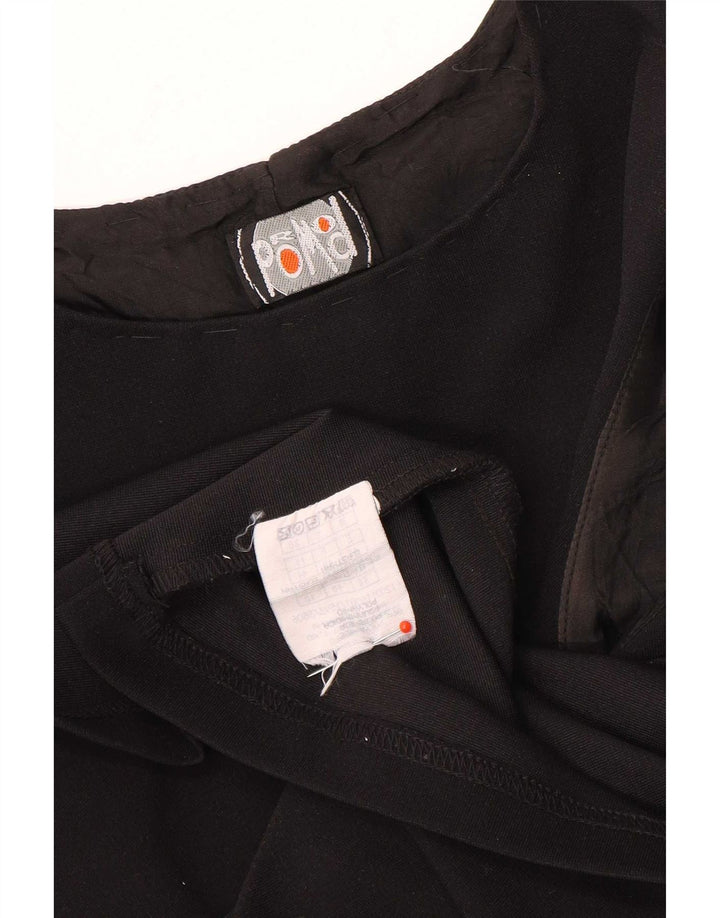 Promod Vestido recto sin mangas para mujer UK 42 Mediano Poliamida negra