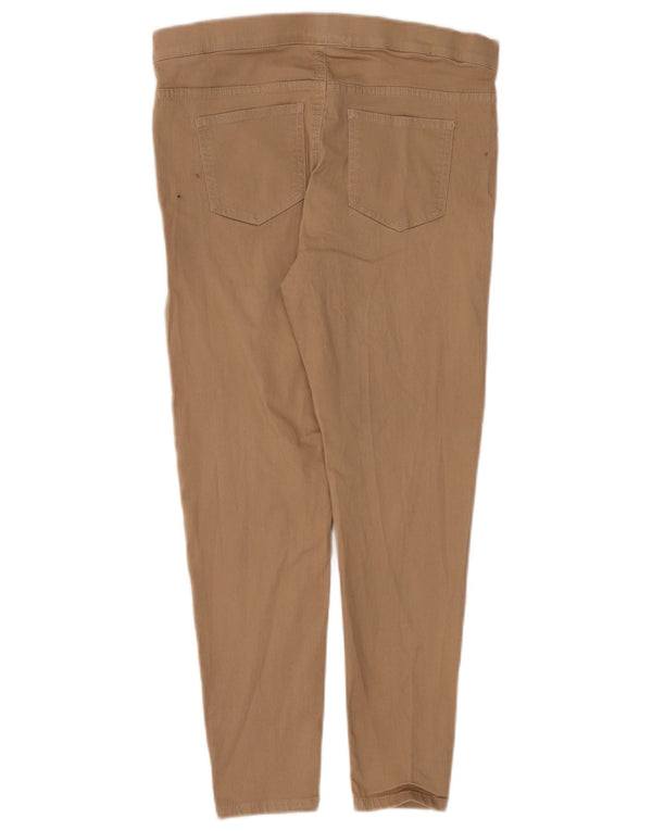 Marks & Spencer Pantalones Casuales Cortos para Mujer UK 14 Medium W30 L25 Beige