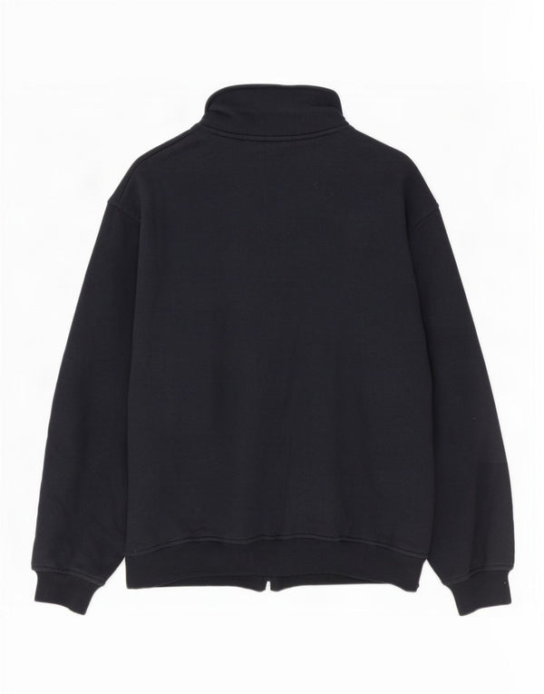 Ellesse Mens Chándal Top Chaqueta Grande Azul Marino Algodón