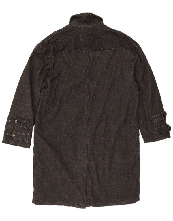 Trussardi Abrigo vaquero para hombre UK 40 Large Azul marino Algodón