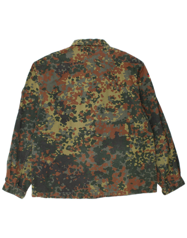 Vintage hombres chaqueta militar Reino Unido 40 grande caqui camuflaje algodón