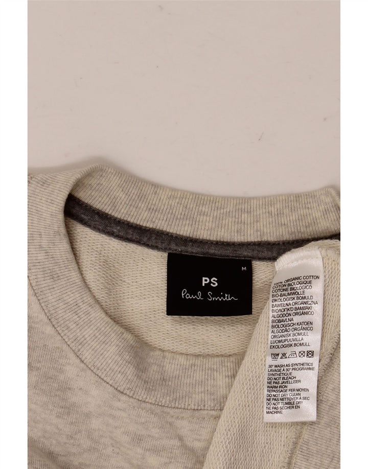 Paul Smith Sudadera De Hombre Jersey De Algodón Moteado Gris Medio