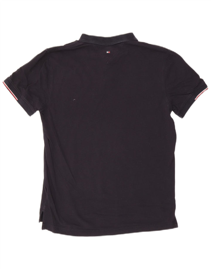 Tommy Hilfiger Polo de corte regular para hombre de algodón azul marino medio