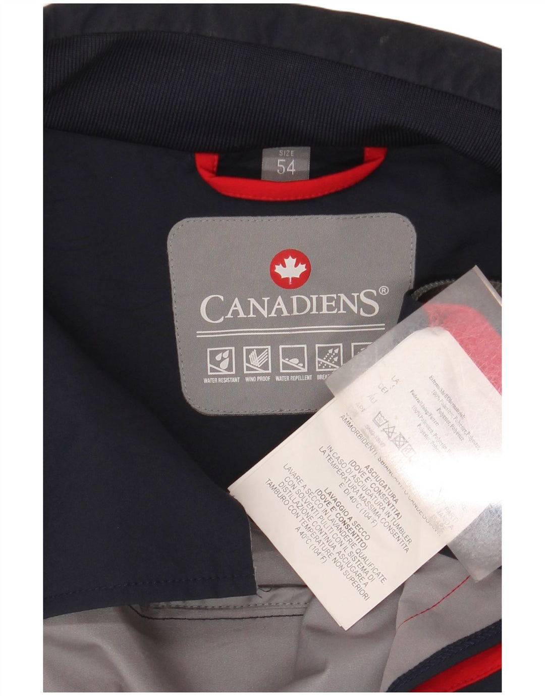 CANADIENS Chaqueta bomber para hombre IT 54 2XL Azul marino Poliéster