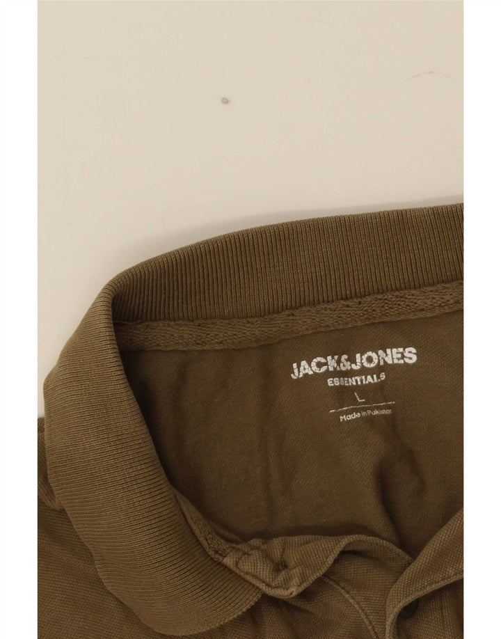 Jack & Jones Polo para hombre, talla grande, color caqui
