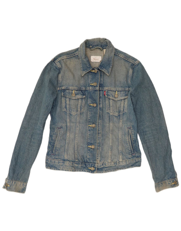 Levi's Chaqueta vaquera para mujer UK 12 Algodón azul medio