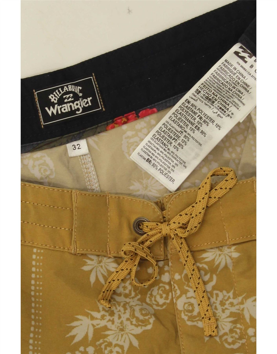 Bañador Wrangler Hombre Amarillo Medio Floral Poliéster