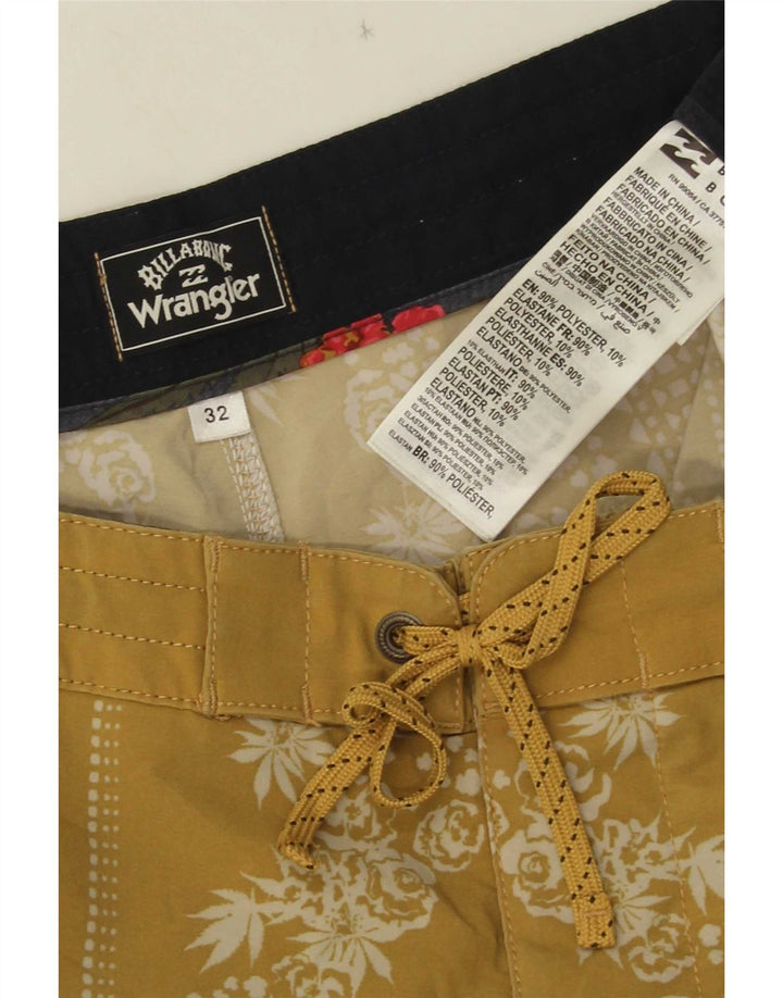 Bañador Wrangler Hombre Amarillo Medio Floral Poliéster