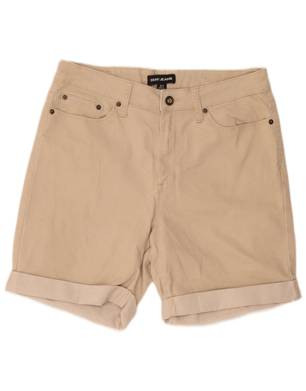 Dkny Pantalones cortos casuales para mujer US 10 grande W32 algodón beige