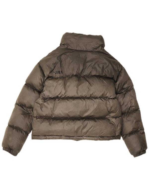 Puma Chaqueta acolchada gráfica para mujer UK 44 Poliéster gris medio