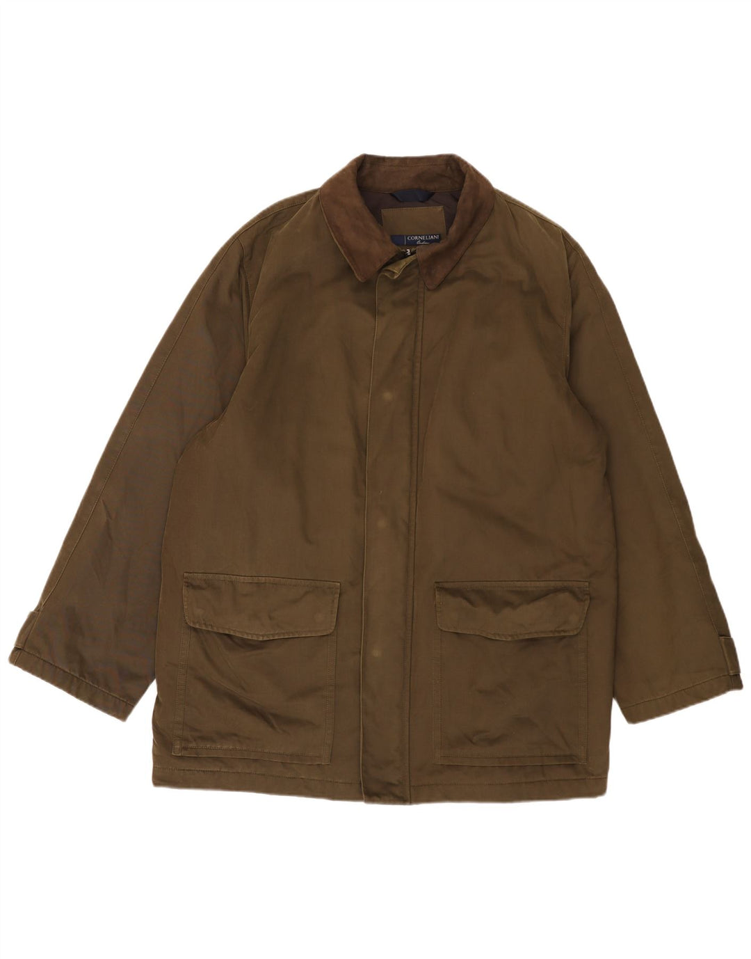 Corneliani Chaqueta utilitaria para hombre IT 58 4XL Caqui