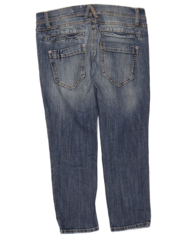Benetton Vaqueros Capri Slim De Talle Bajo W28 L22 Azul