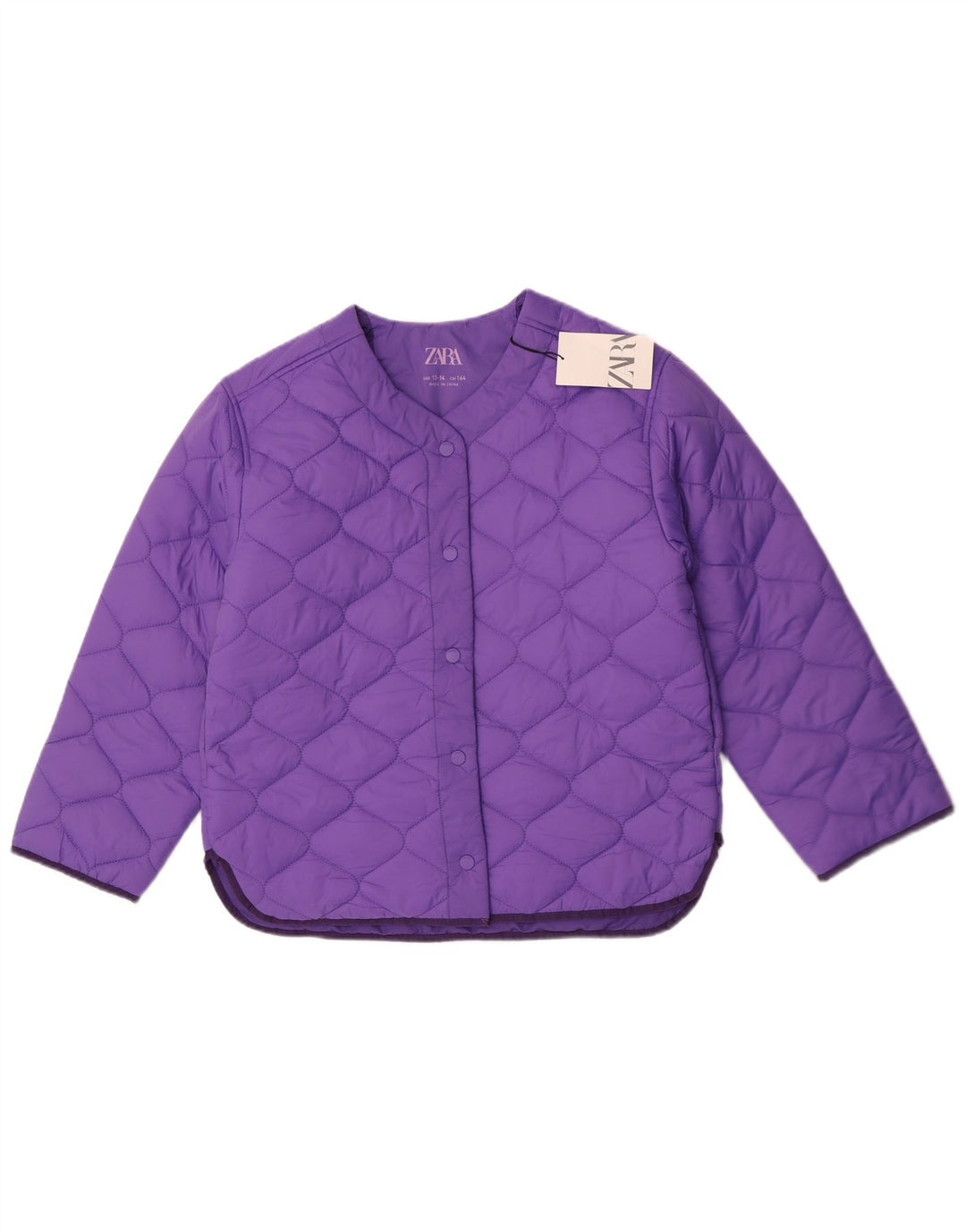 Zara Cazadora Niña Acolchada 13-14 Años Poliamida Morado