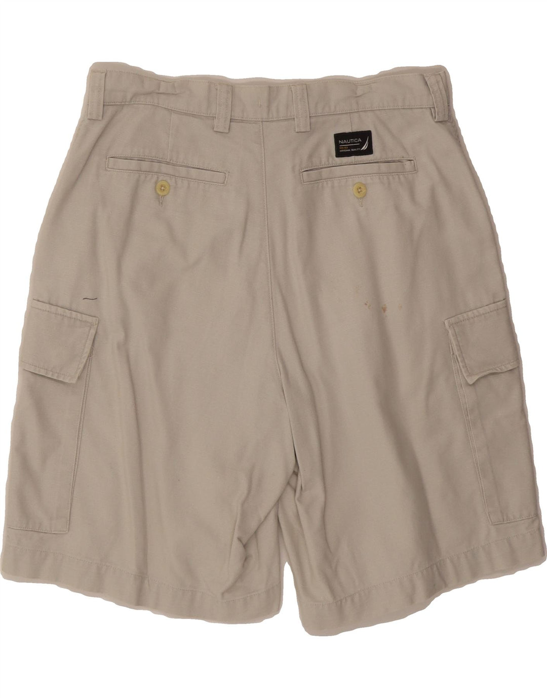 NAUTICA Mens Loose Fit Cargo Shorts W32 Medium Grey Cotton Vintage Nautica and Second-Hand Nautica from Messina Hembry 
