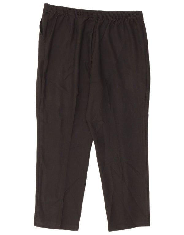 Marks & Spencer Pantalones chinos cónicos para mujer UK 40 Large W34 L26 Negro