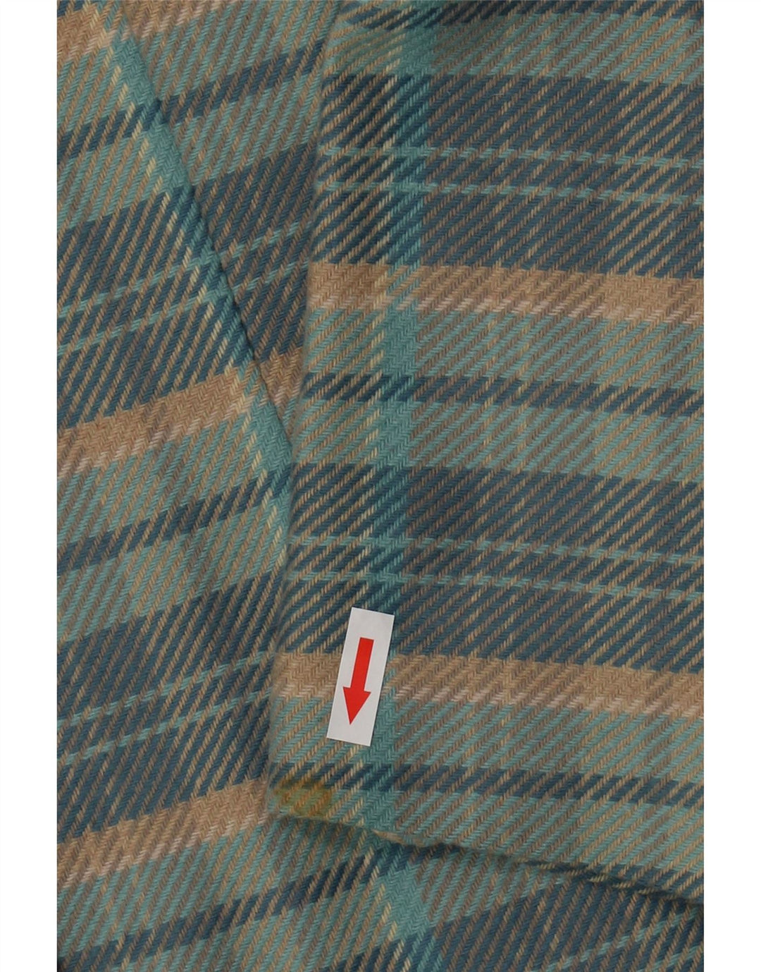 Vintage mujer 5 botones Blazer chaqueta IT 44 lana de cuadros azul medio