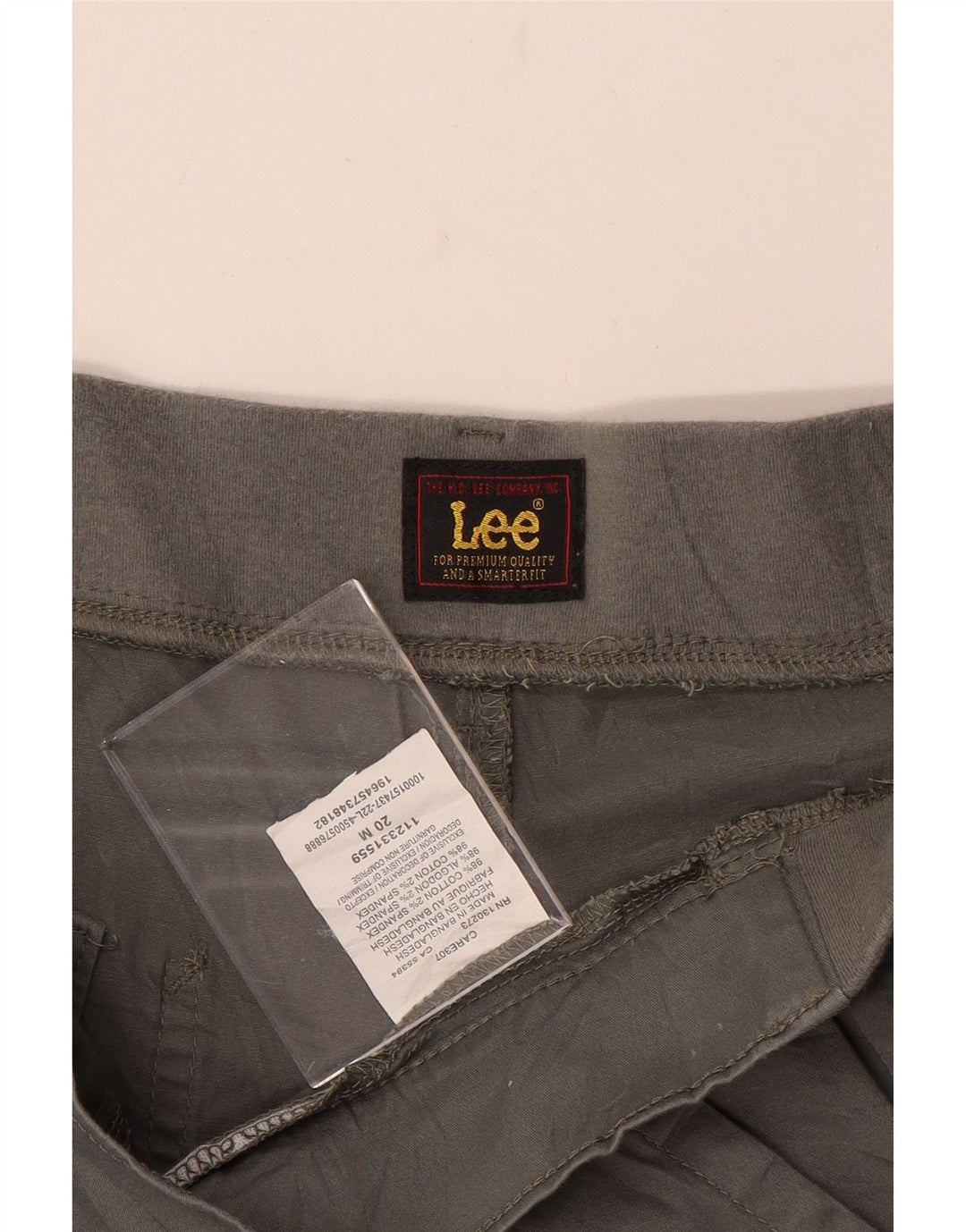 LEE Pantalones cortos chinos para mujer US 20 3XL W40 Gris Algodón