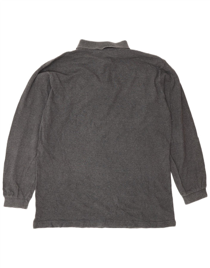 Kappa Polo De Manga Larga Hombre XL Gris Algodón