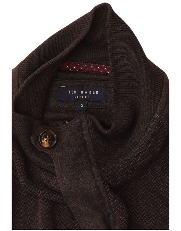 Ted Baker - Cárdigan para hombre (talla 2), color gris pequeño
