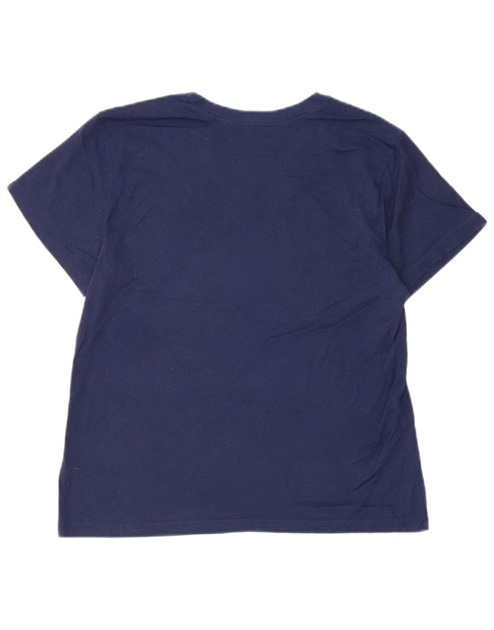 CHAMPION Camiseta gráfica para mujer Top UK 12 Medium Azul marino