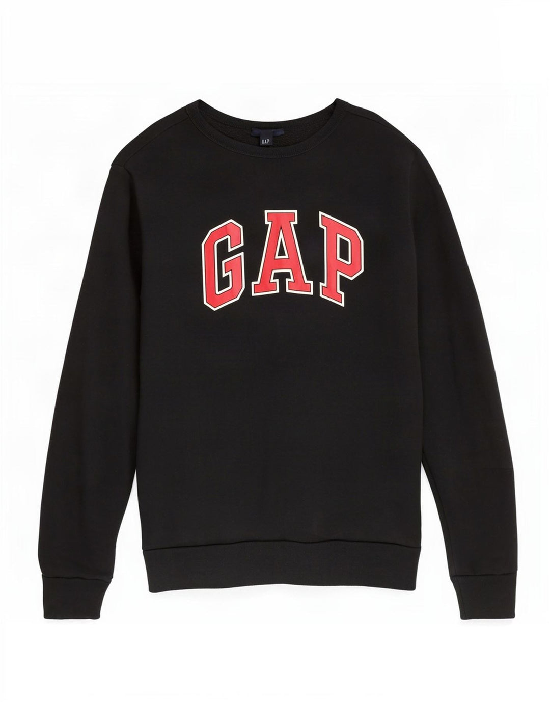 Gap Hombre Sudadera Gráfica Jumper Large Algodón Negro
