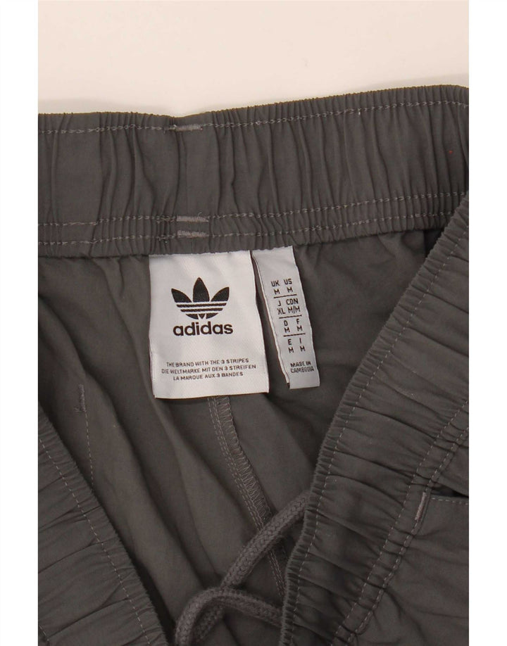 Adidas Hombre Cargo Chándal Pantalón Joggers Gris Medio Poliamida