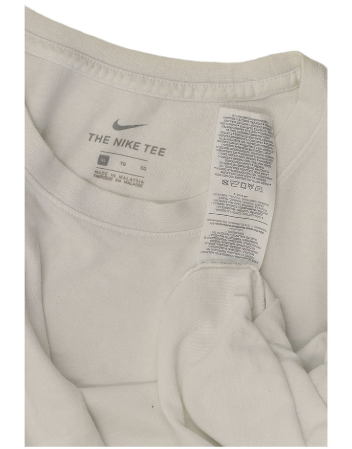 Camiseta Nike Hombre Top XL Blanco Algodón