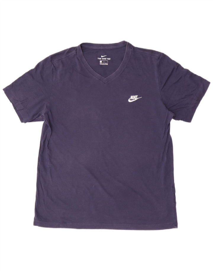 Camiseta Nike Hombre Top Grande Azul Marino Algodón