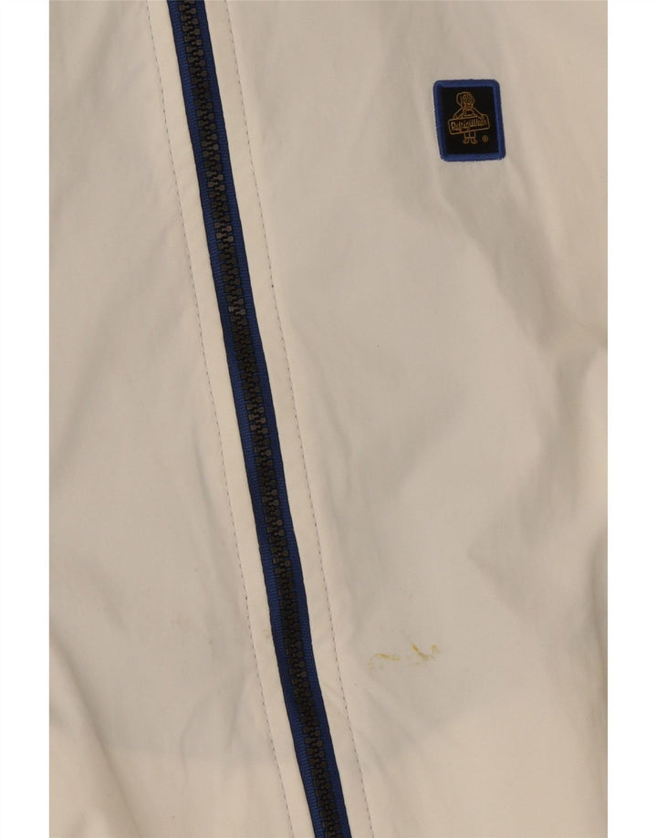 REFRIGIWEAR Chaqueta Bomber para Hombre UK 38 Medium Blanco Colorblock Poliamida
