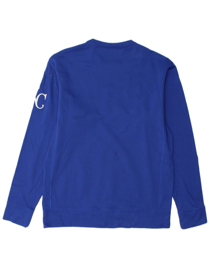 Nike Hombre Therma-Fit Graphic Sudadera Jersey Azul Medio Poliéster