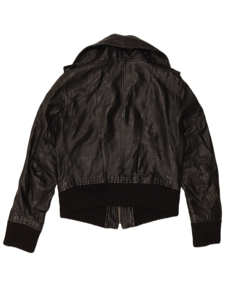 Chaqueta de cuero para mujer ZEN IT 46 Cuero negro grande