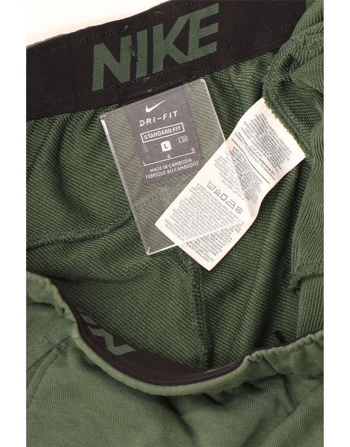 NIKE Hombre Dri Fit Standard Fit Chándal Pantalones Joggers Grande Verde