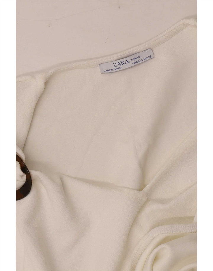 Zara Body Sin Mangas Mujer UK 8 Small Blanco