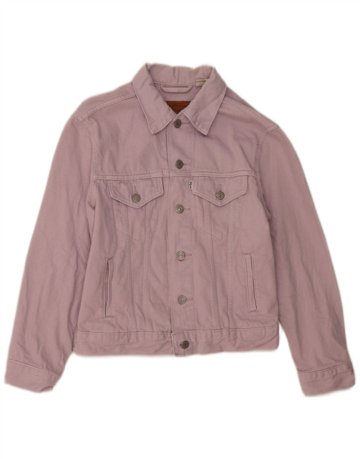 LEVI'S Chaqueta vaquera para mujer UK 6 XS Algodón morado