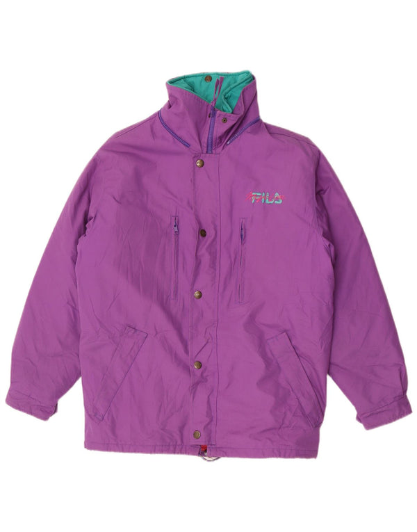 Fila Chaqueta acolchada holgada para hombre IT 44 XS Púrpura
