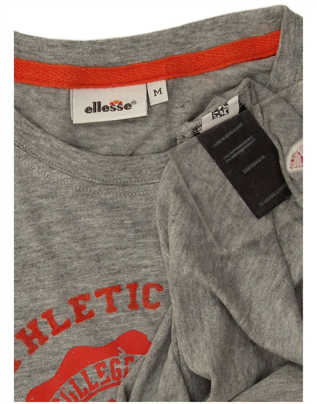 Camiseta Ellesse para hombre con gráfico de algodón moteado en gris medio