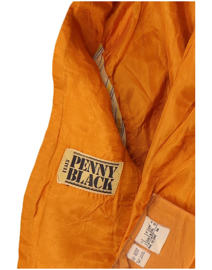 PENNY BLACK Chaqueta tipo blazer de 2 botones para mujer UK 10 Small Yellow Colourblock