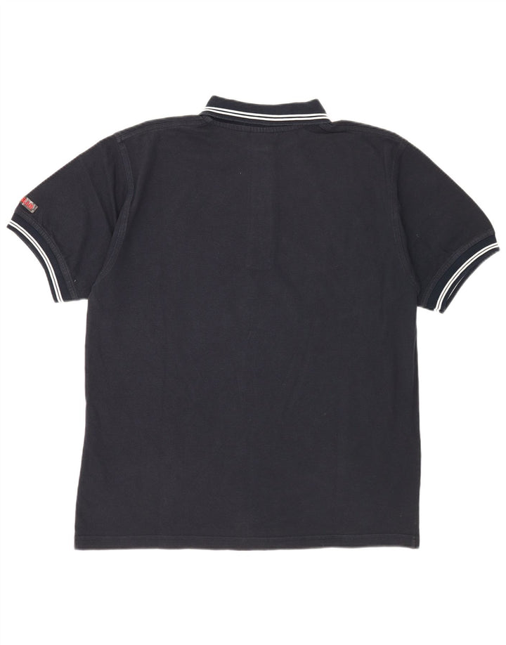 Slam Polo Hombre Grande Azul Marino Algodón