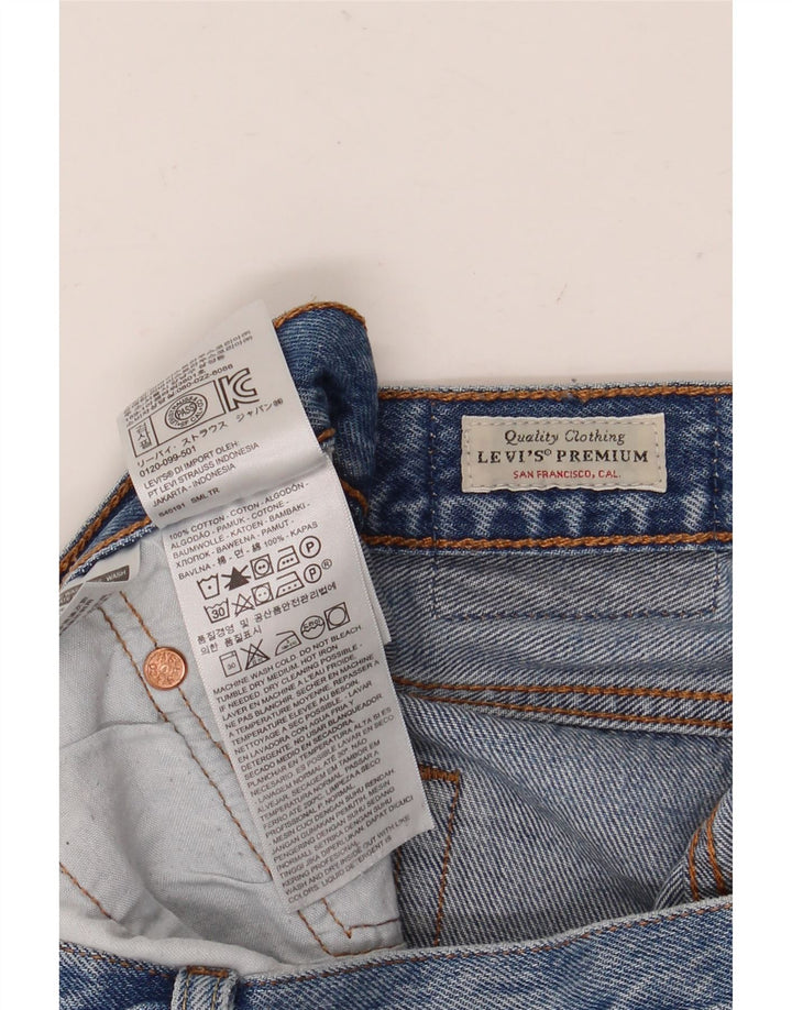 Levi's Mujer 501 Shorts De Mezclilla Desgastados W29 Algodón Azul Medio