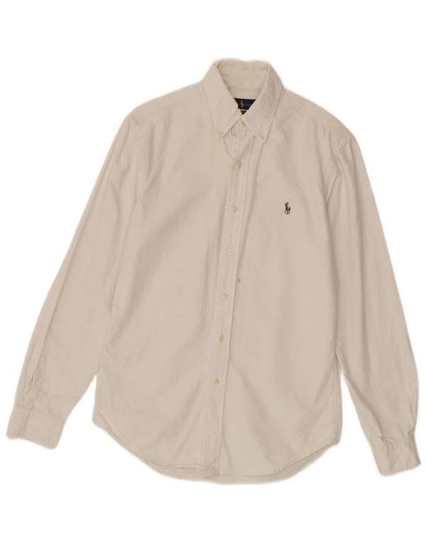 Ralph Lauren - Camisa ajustada para hombre, color blanco, talla pequeña