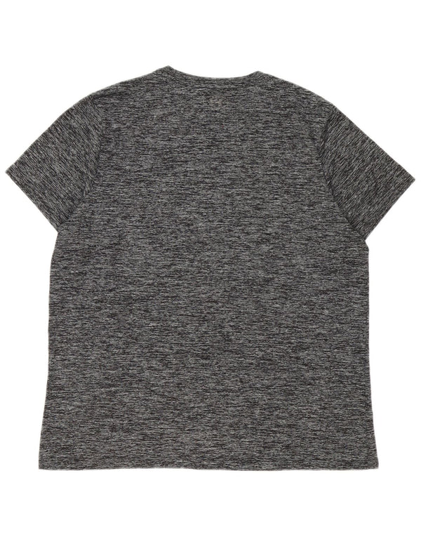 Camiseta Under Armour Hombre Top XL Poliéster moteado gris