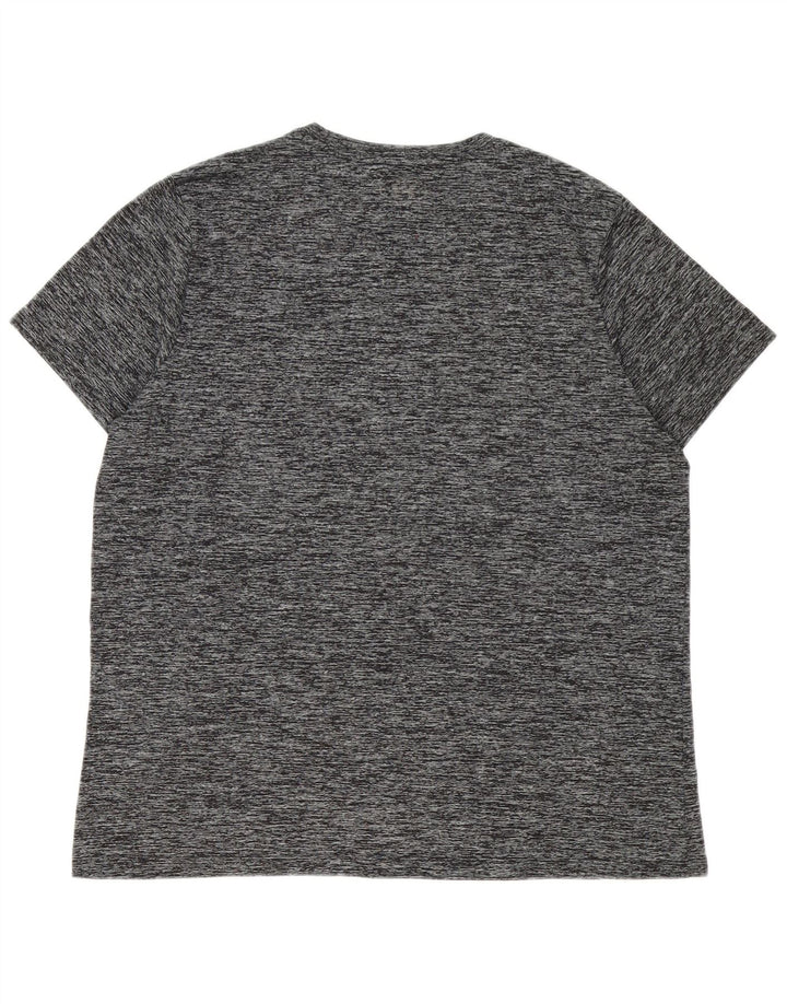 Camiseta Under Armour Hombre Top XL Poliéster moteado gris