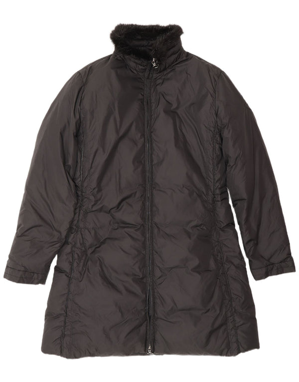 MONCLER Abrigo acolchado para mujer Talla 5 2XL Negro Poliéster Invierno