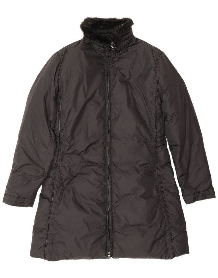MONCLER Abrigo acolchado para mujer Talla 5 2XL Negro Poliéster Invierno