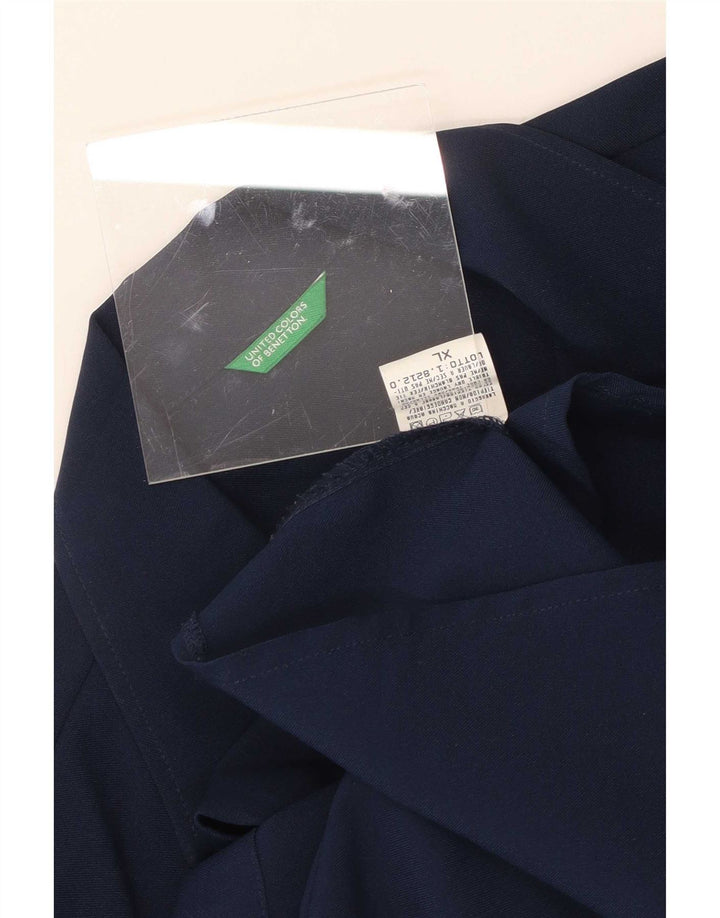 Camisa Benetton Mujer ES 40 XL Azul Marino Poliéster